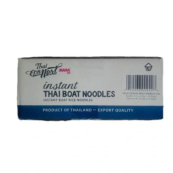 Box of MAMA -Thai Connext-Instant Thai Boat Noodles w/base pork flavor - 20 pack